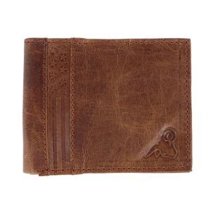 CTM Men's RFID USA Embossed Leather Bifold Wallet